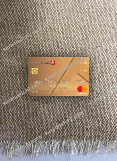 Panama Banco Aliado bank mastercard gold photolook front
